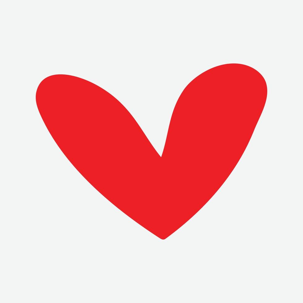 Herz-Icon-Vektor. perfektes Liebessymbol. Valentinstag-Zeichen, Emblem isoliert auf weißem Hintergrund, flacher Stil für Grafik- und Webdesign, vektor