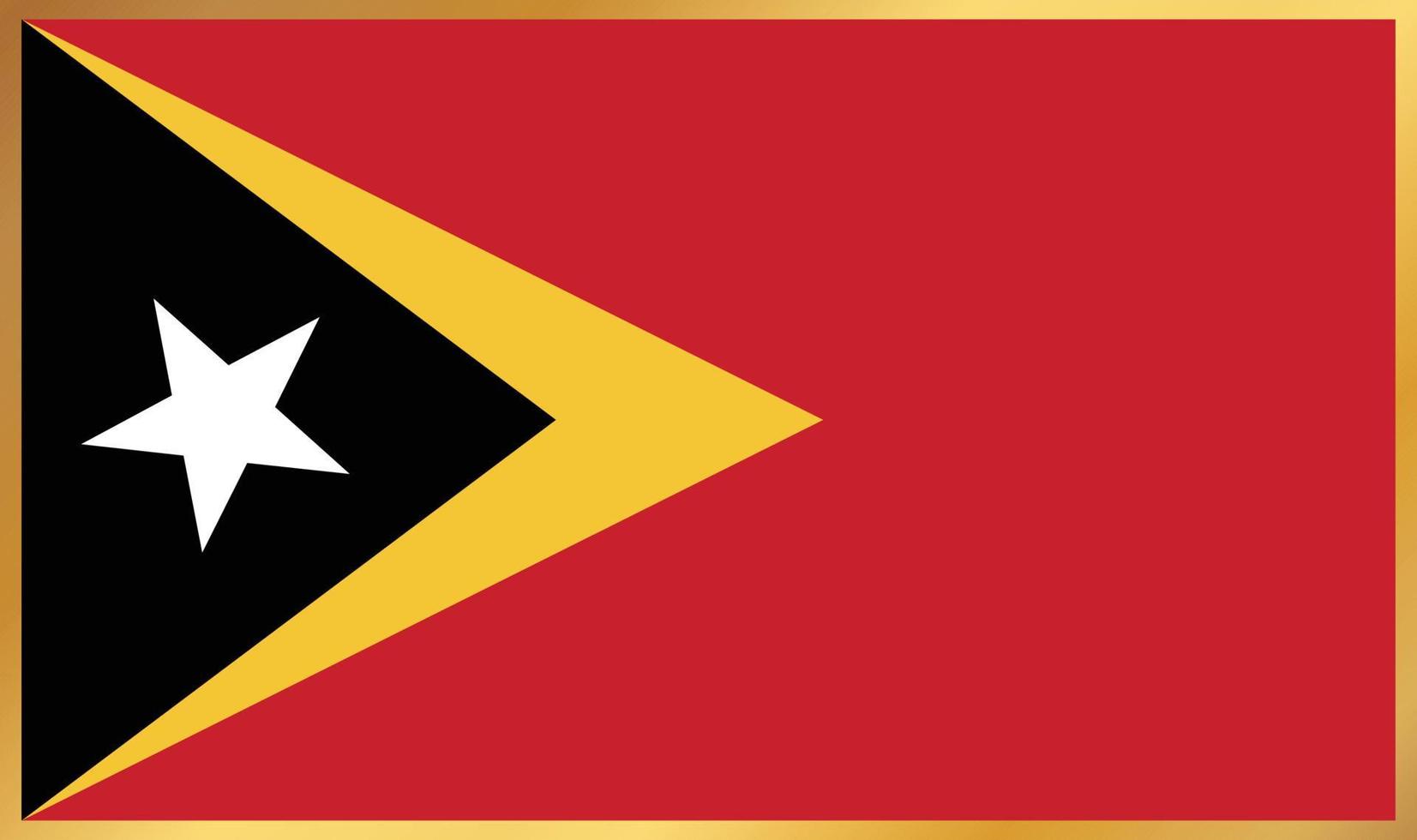 osttimor-flagge, vektorillustration vektor