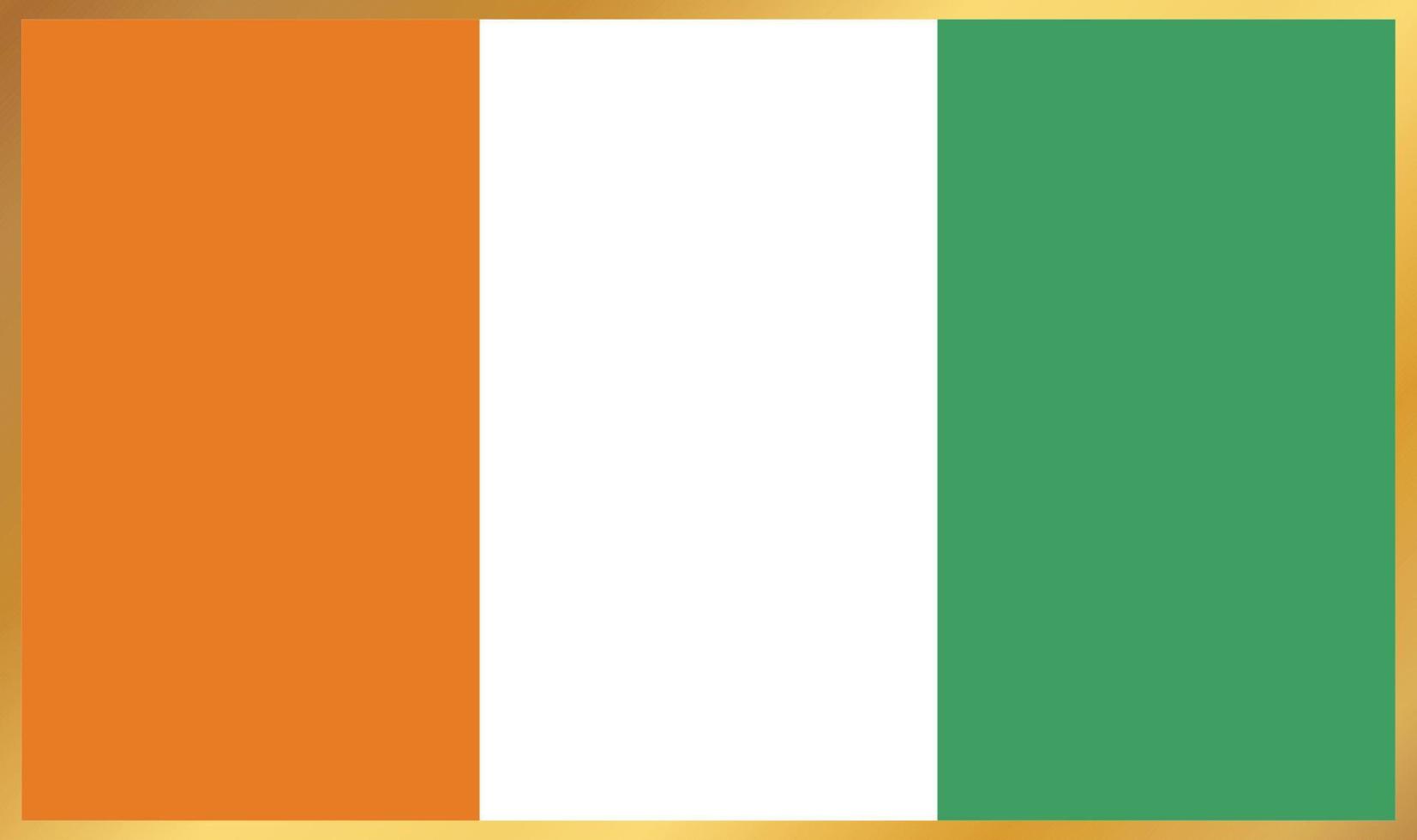Elfenbeinküste Flagge, Vektorillustration vektor
