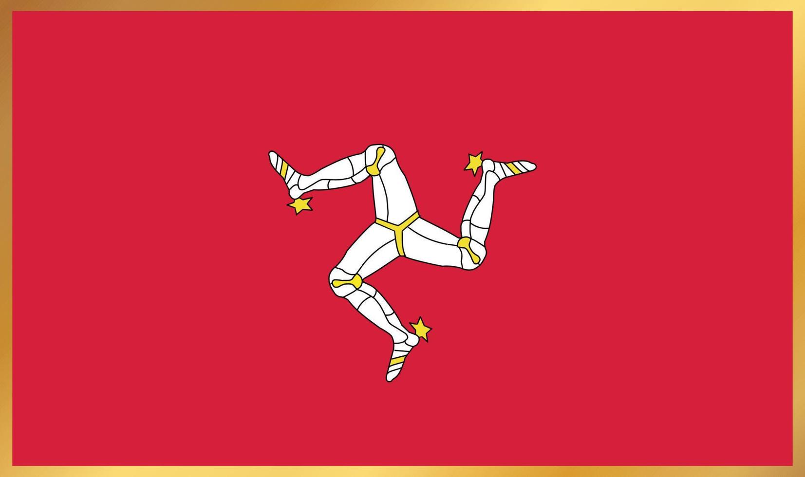 isle of man-flagge, vektorillustration vektor