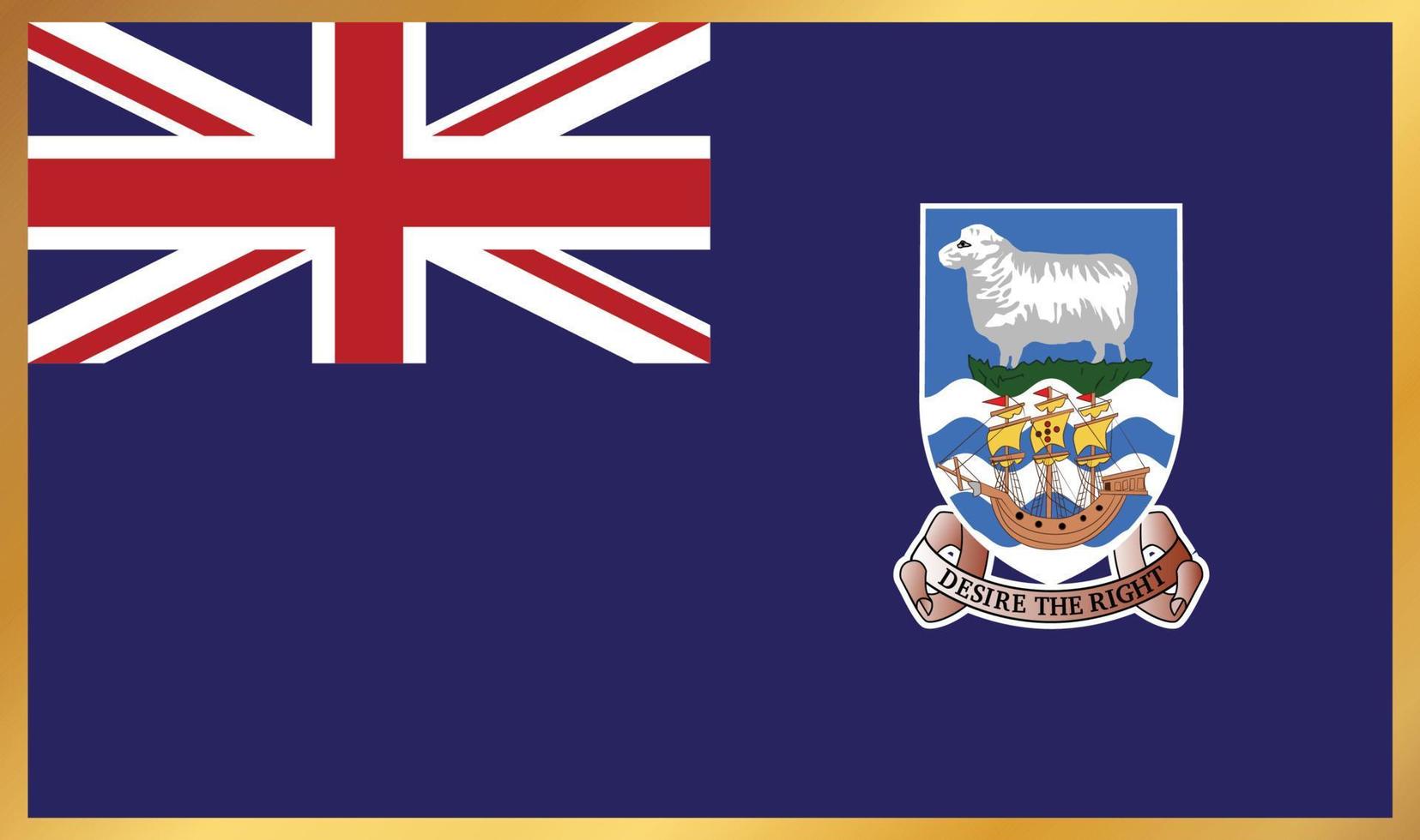 Flagge der Falklandinseln, Vektorillustration vektor