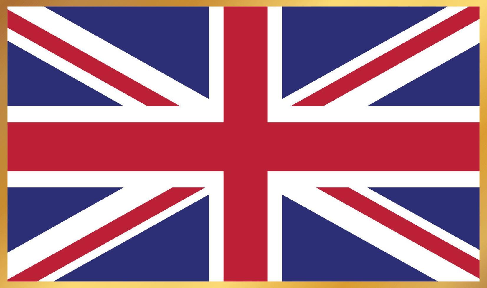 Storbritannien flagga, vektor illustration