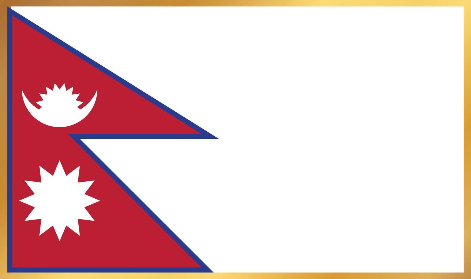 nepal flagga, vektor illustration