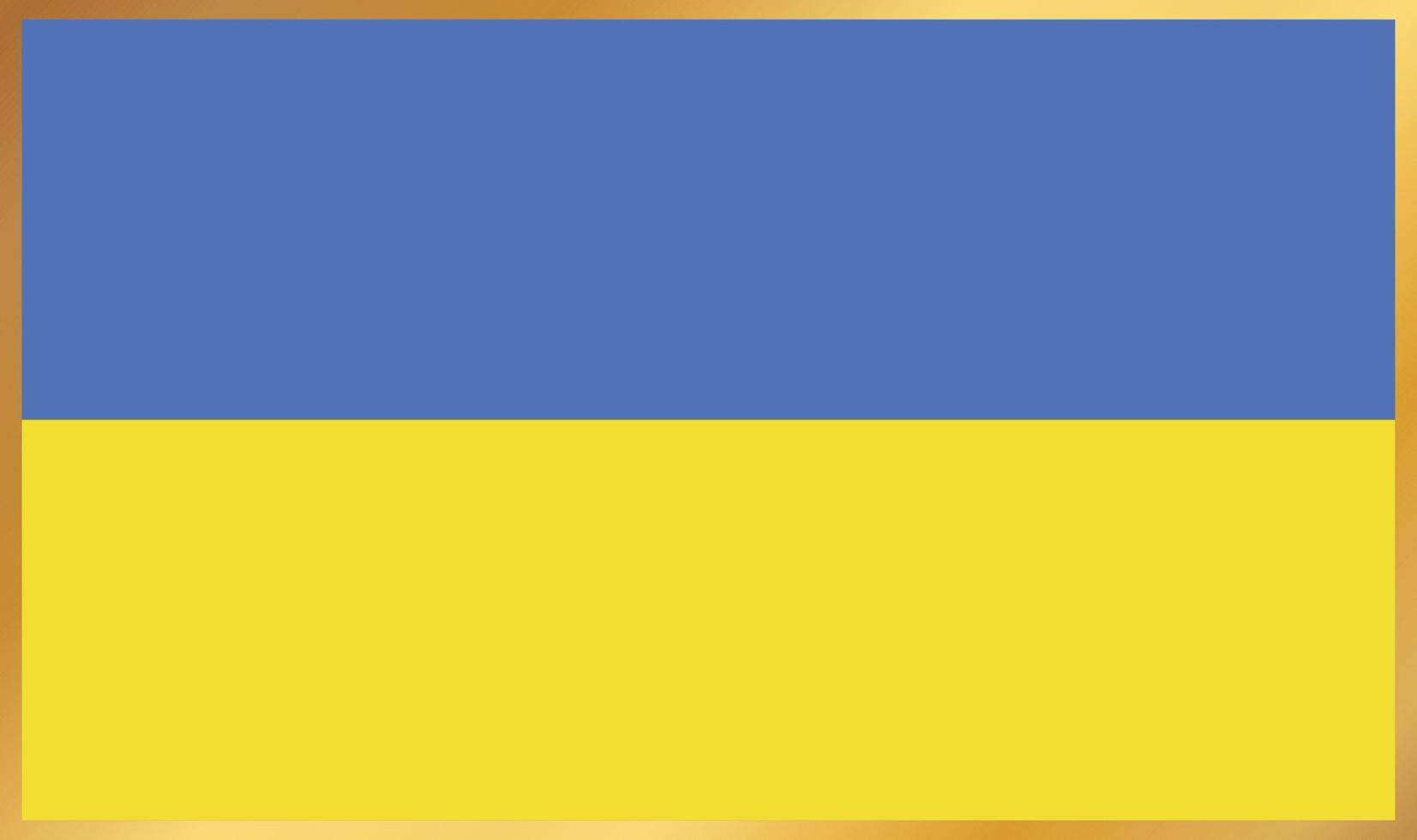 Ukraine-Flagge, Vektorillustration vektor