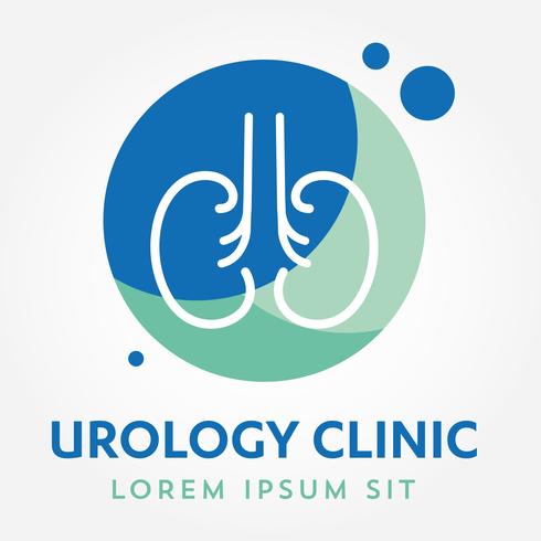 Nieren-Urologie-Pflege-Logo vektor