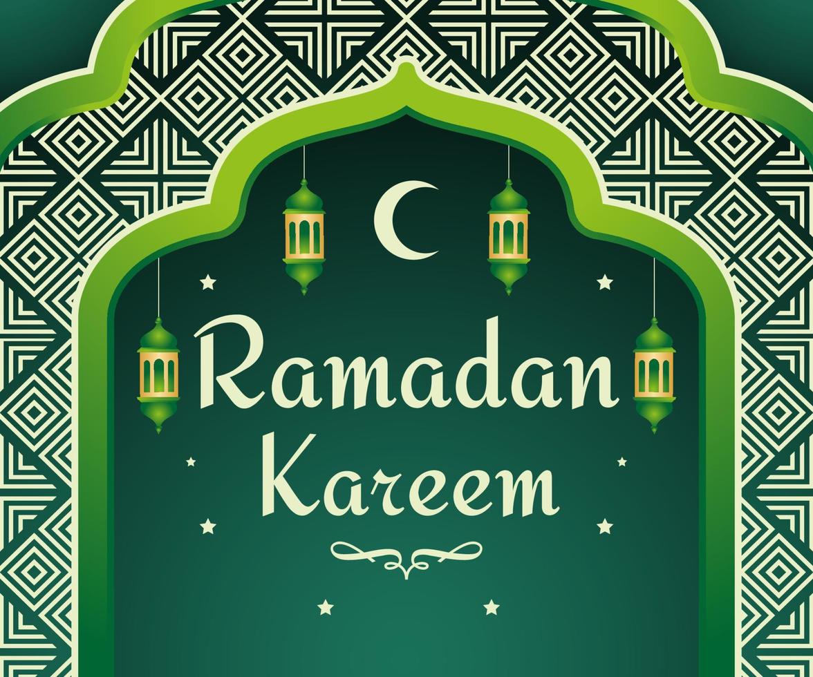 islamischer Hintergrund des Ramadan Kareem vektor