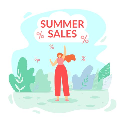 Inschrift Summer Sales vektor