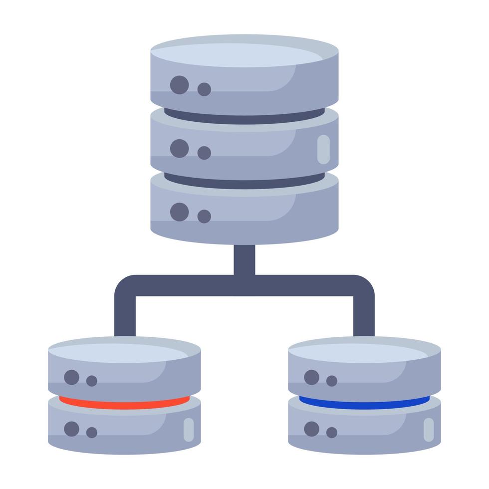 db-Rack mit , Datenbanksymbol vektor