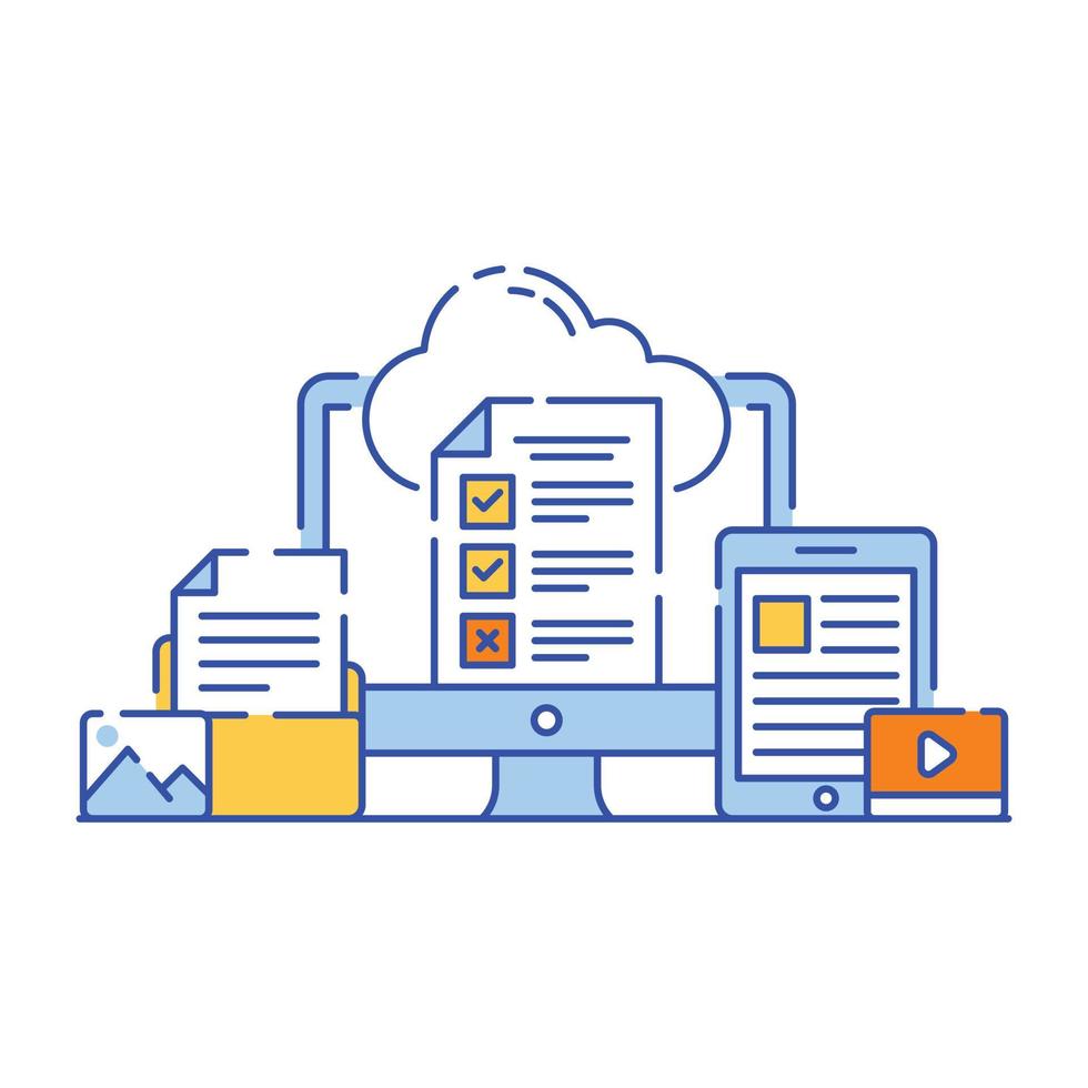 illustration vektor design av data mining.