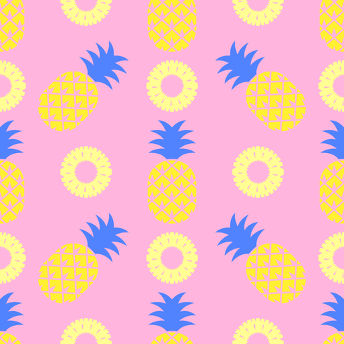 Pop-Art-Ananas-nahtloses Muster vektor