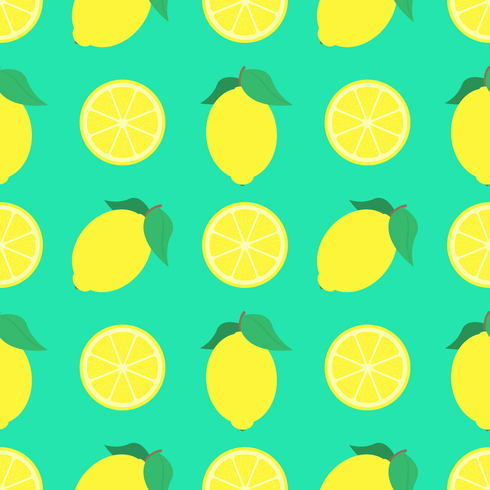 Sommar citroner sömlös bakgrund vektor