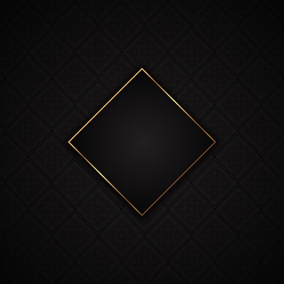 elegant svart och guld mönster bakgrund vektor
