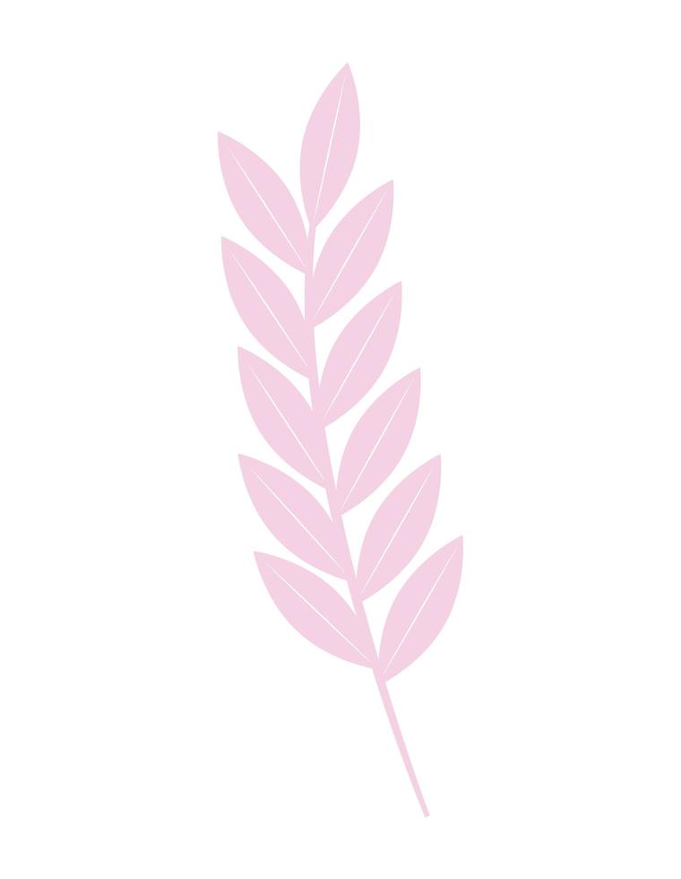 Zweig der rosa Blätter vektor