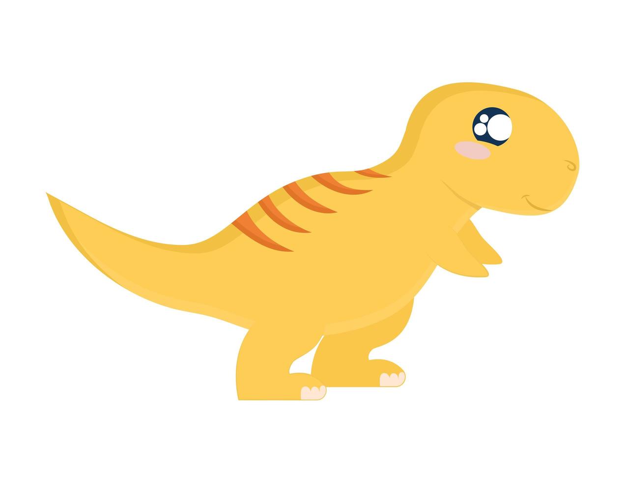 gelbes Velociraptor-Design vektor