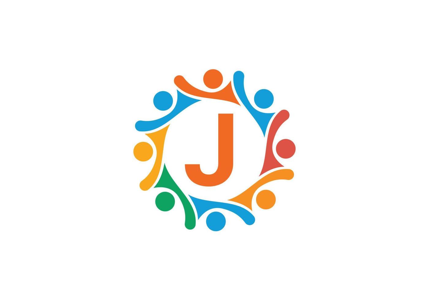 detta är kreativ logotypdesign för bokstaven j-ikonen vektor