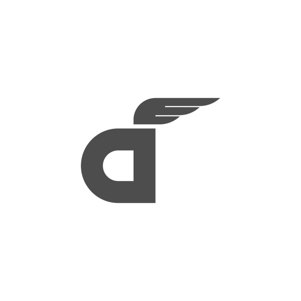 Buchstabe d-Logo-Icon-Design-Konzept vektor