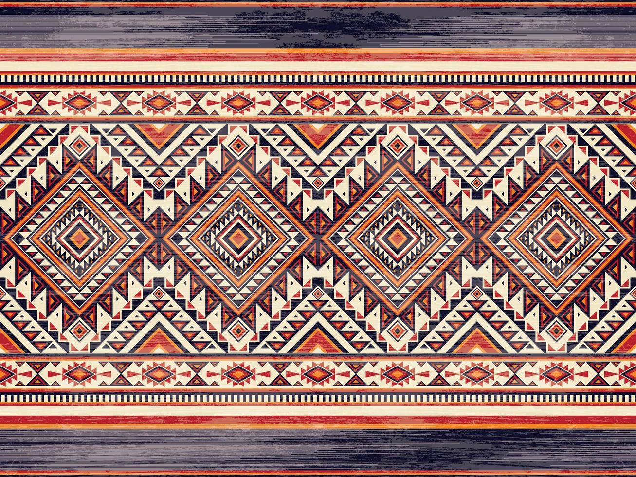 geometriska etniska mönster sömlös färg orientaliska. seamless mönster. design för tyg, gardin, bakgrund, matta, tapeter, kläder, omslag, batik, tyg, vektorillustration vektor