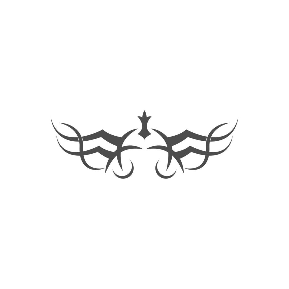 tatuering ikon logotyp formgivningsmall vektor illustration