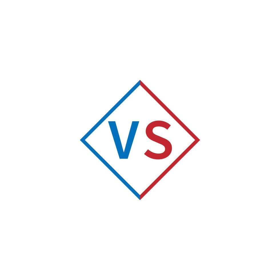 Vs Icon-Design-Vorlage Vektor