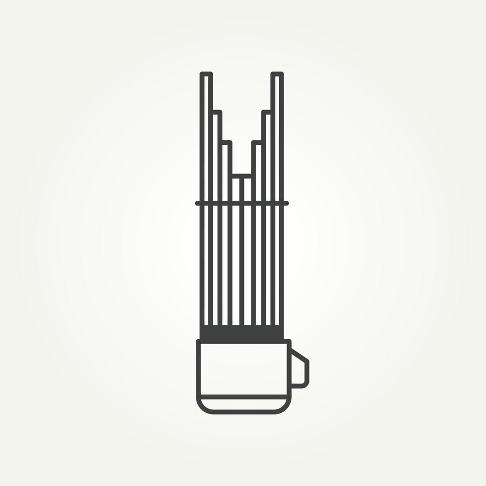 sho japansk musikinstrument minimalistisk logotyp vektor