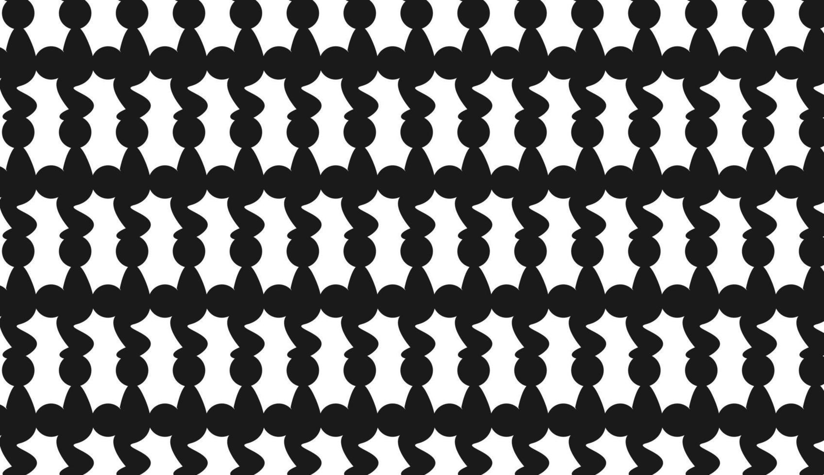 sömlösa mönster av cirklar och vågiga linjer. modern stil mönsterdesign. svartvitt mönster. kan användas för affischer, broschyrer, vykort och andra utskriftsbehov. vektor illustration