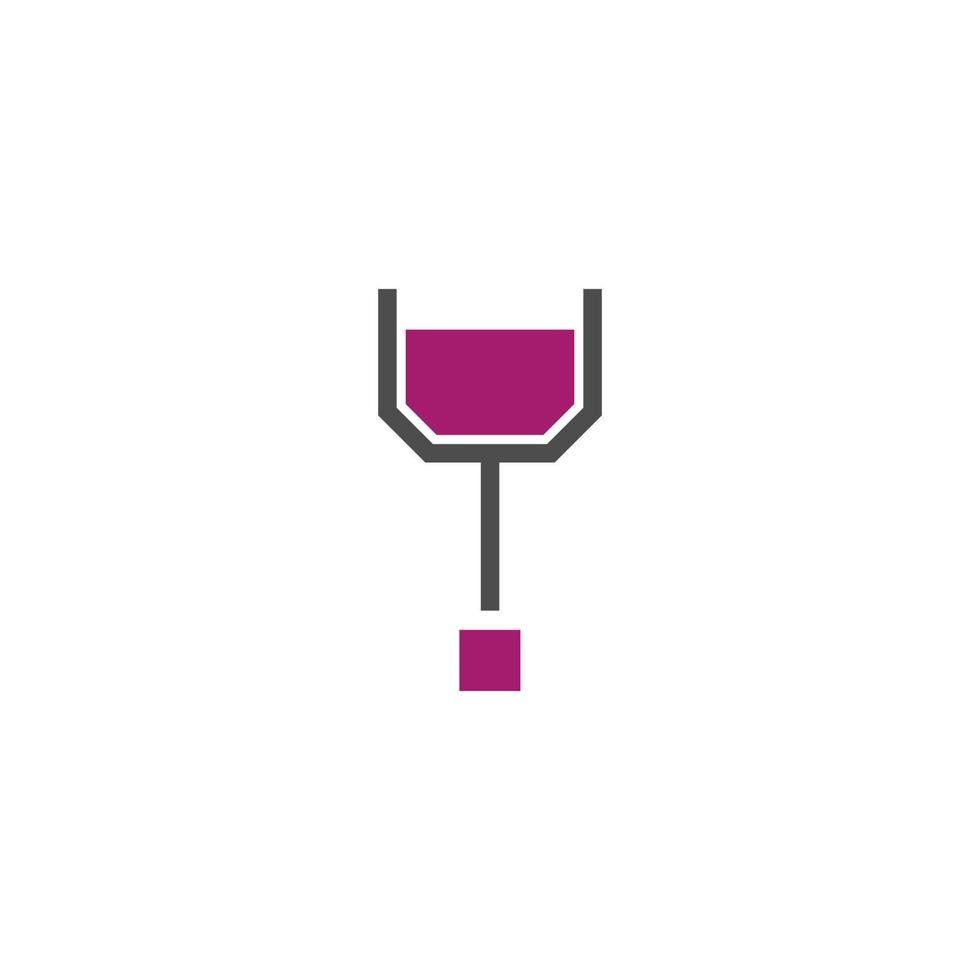 vin ikon logotyp design vektor