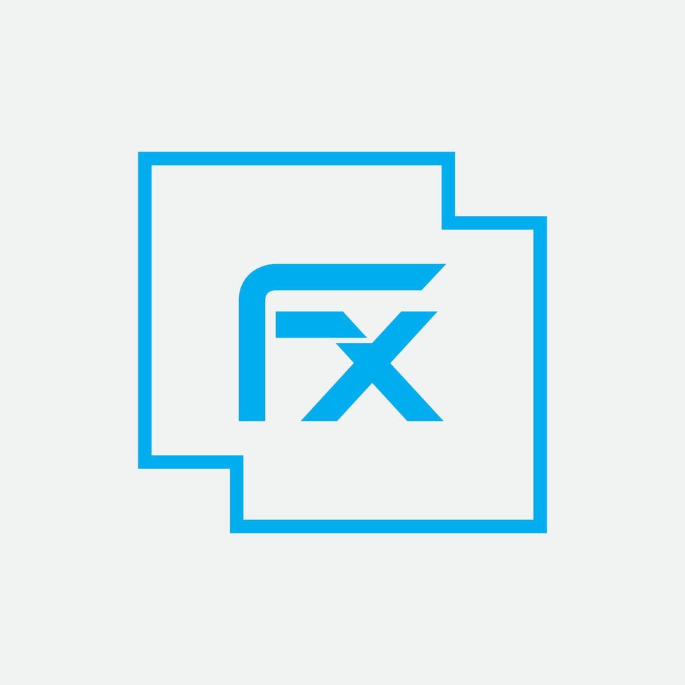 fx-Brief-Logo-Design vektor