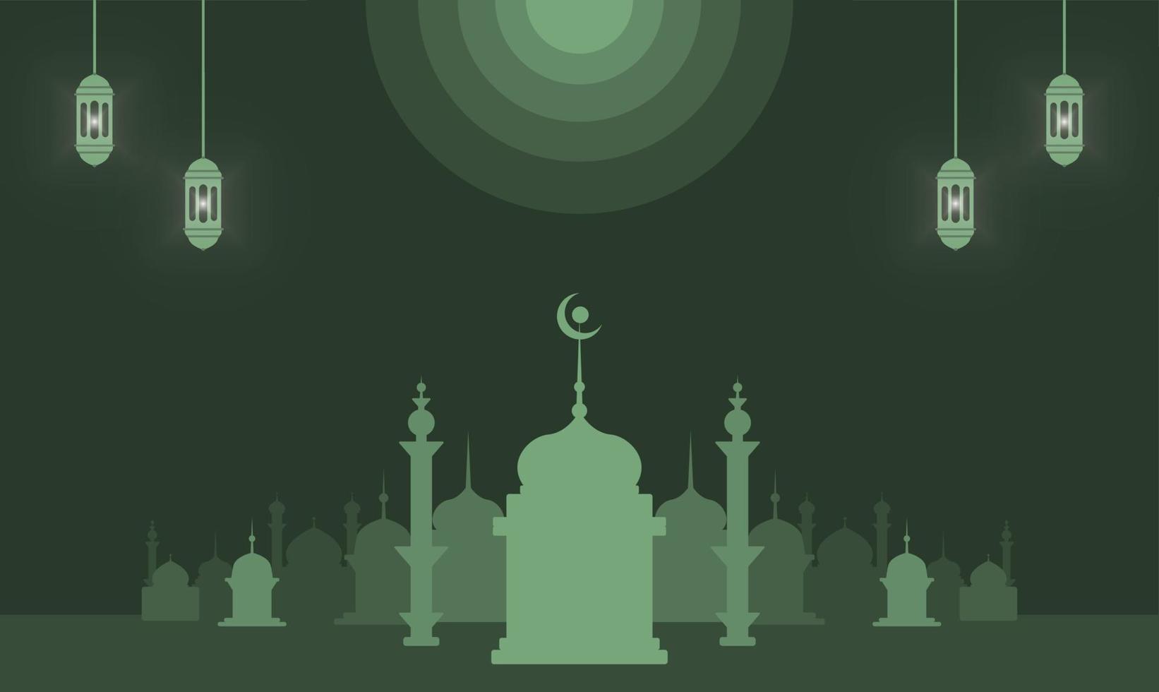 realistische ramadan kareem flache eid al-fitr illustration mubarak tapete hari raya aidilfitri vektor