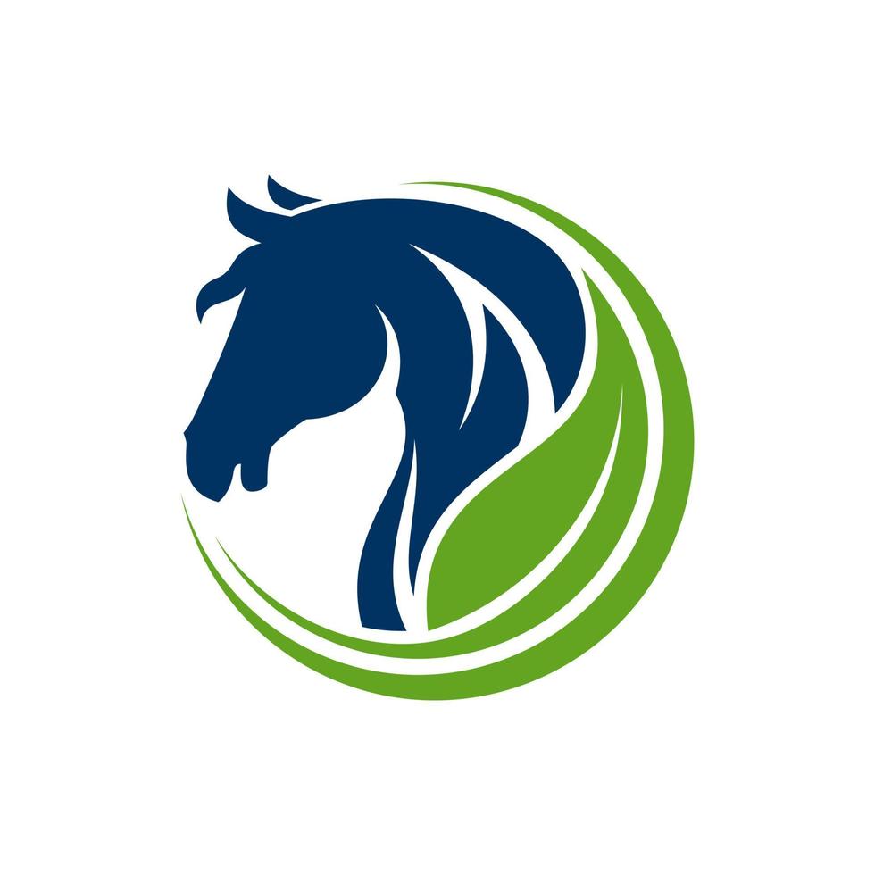 Pferde-Logo-Design-Vektor-Illustration vektor
