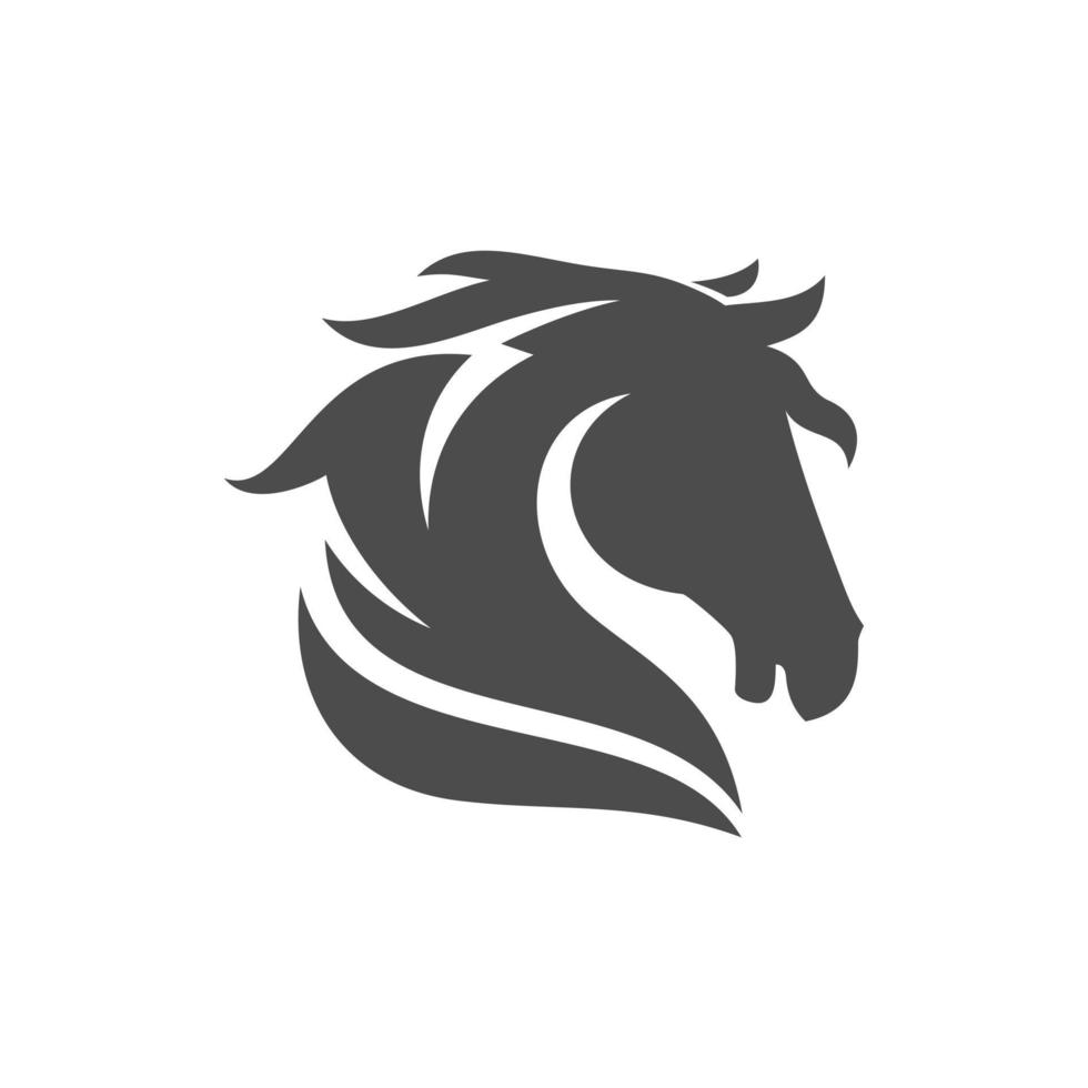 Pferde-Logo-Design-Vektor-Illustration vektor