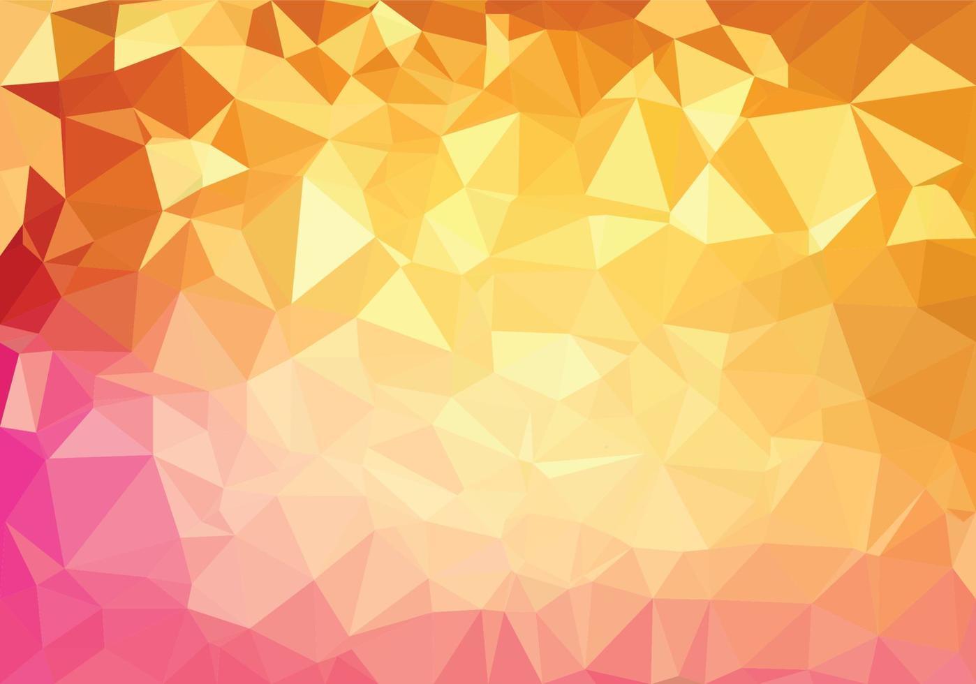 mehrfarbiger rosa, orange, purpurroter geometrischer zerknitterter dreieckiger niedriger Polyartsteigungsillustrations-Grafikhintergrund. Vektorpolygonales Design für Ihr Unternehmen. vektor