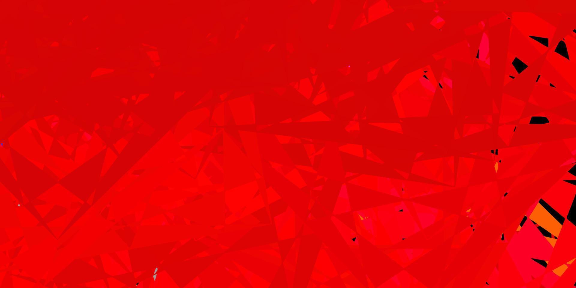 mörk röd vektor bakgrund med polygonala former.