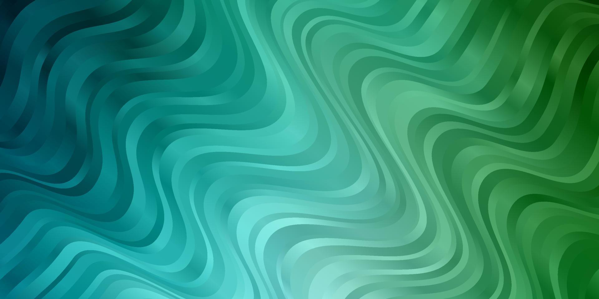 ljusblå, grön vektormall med snygga linjer. vektor