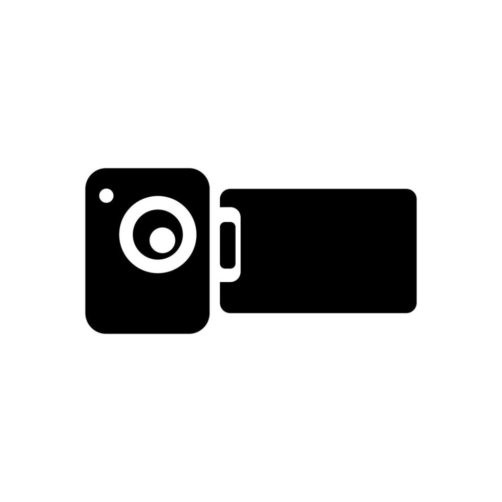 handycam-symbol schwarze farbe. vektor