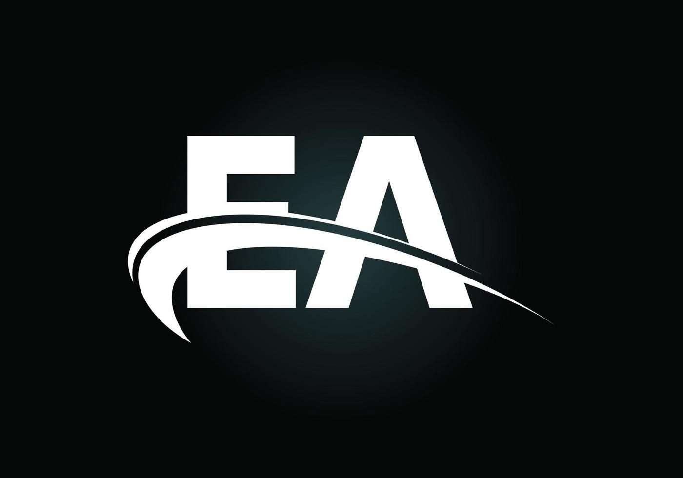 första bokstaven ea logotyp design vektor. grafisk alfabetsymbol för företagets företagsidentitet vektor