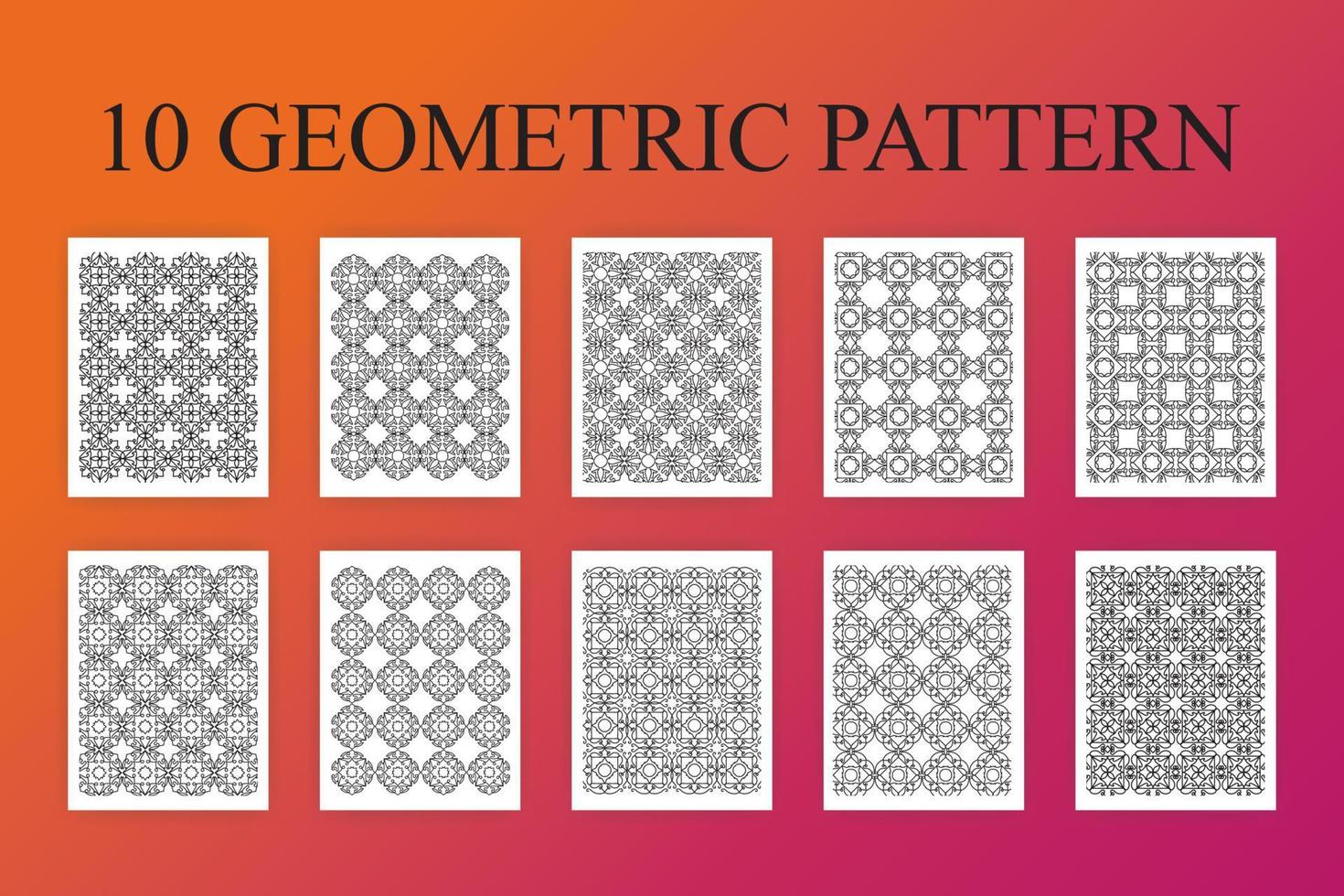 kdp geometrisches Muster vektor