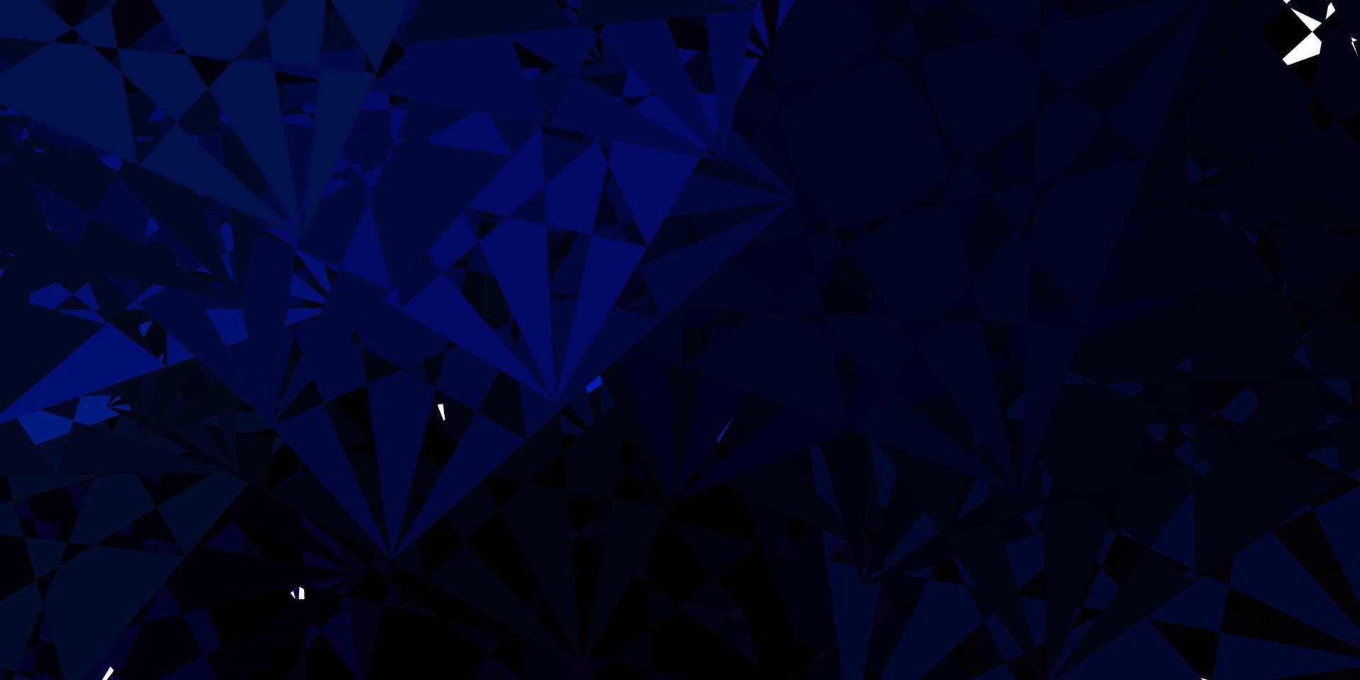 mörkblå vektormönster med abstrakta former. vektor