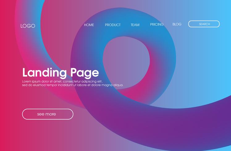 Website Landing Page Hintergrund vektor