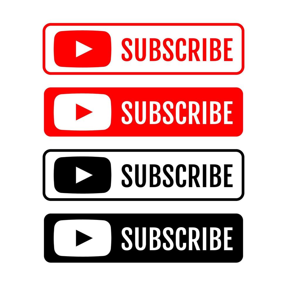 YouTube ikon, logotyp, symbol, vektor redaktionell app ikoner