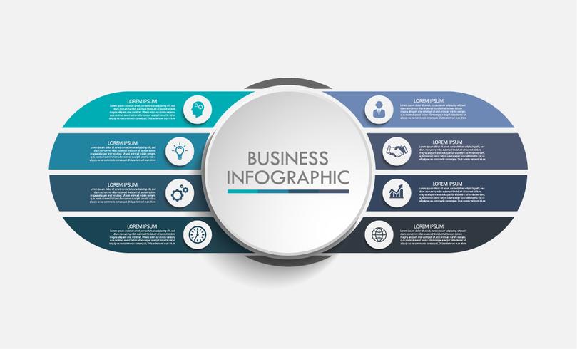 Affärsdata infographic vektor