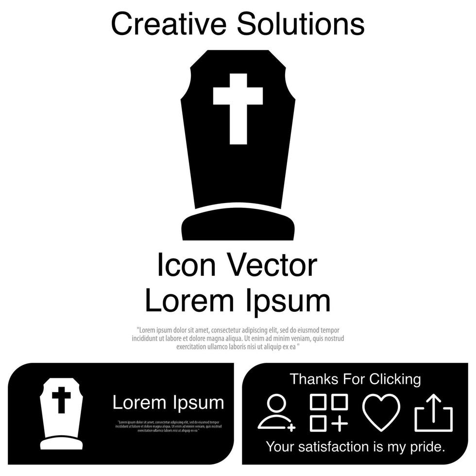 Tombstone icon vektor eps 10