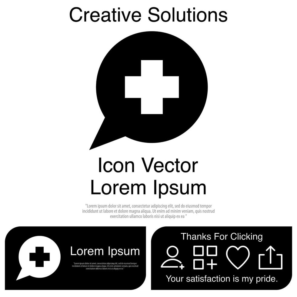 Sprechen Sie über Medizin-Icon-Vektor eps 10 vektor