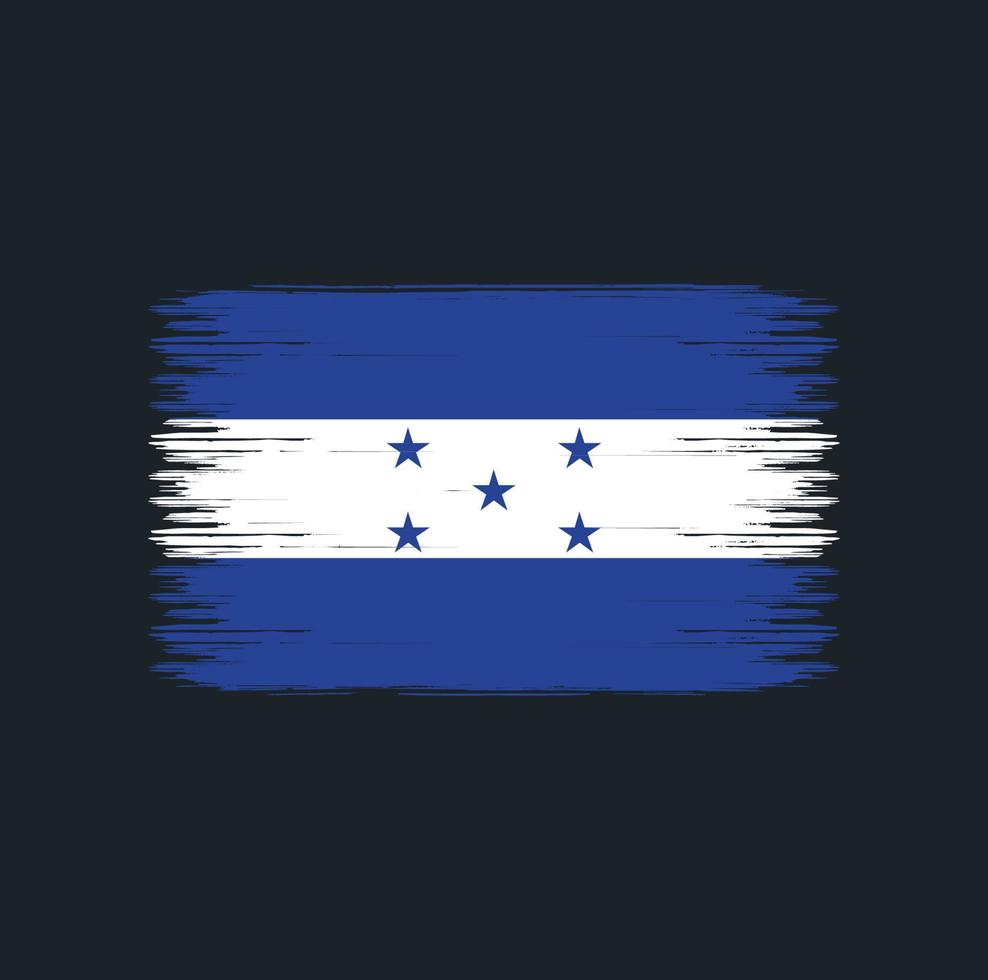 Pinselstriche der Honduras-Flagge. Nationalflagge vektor