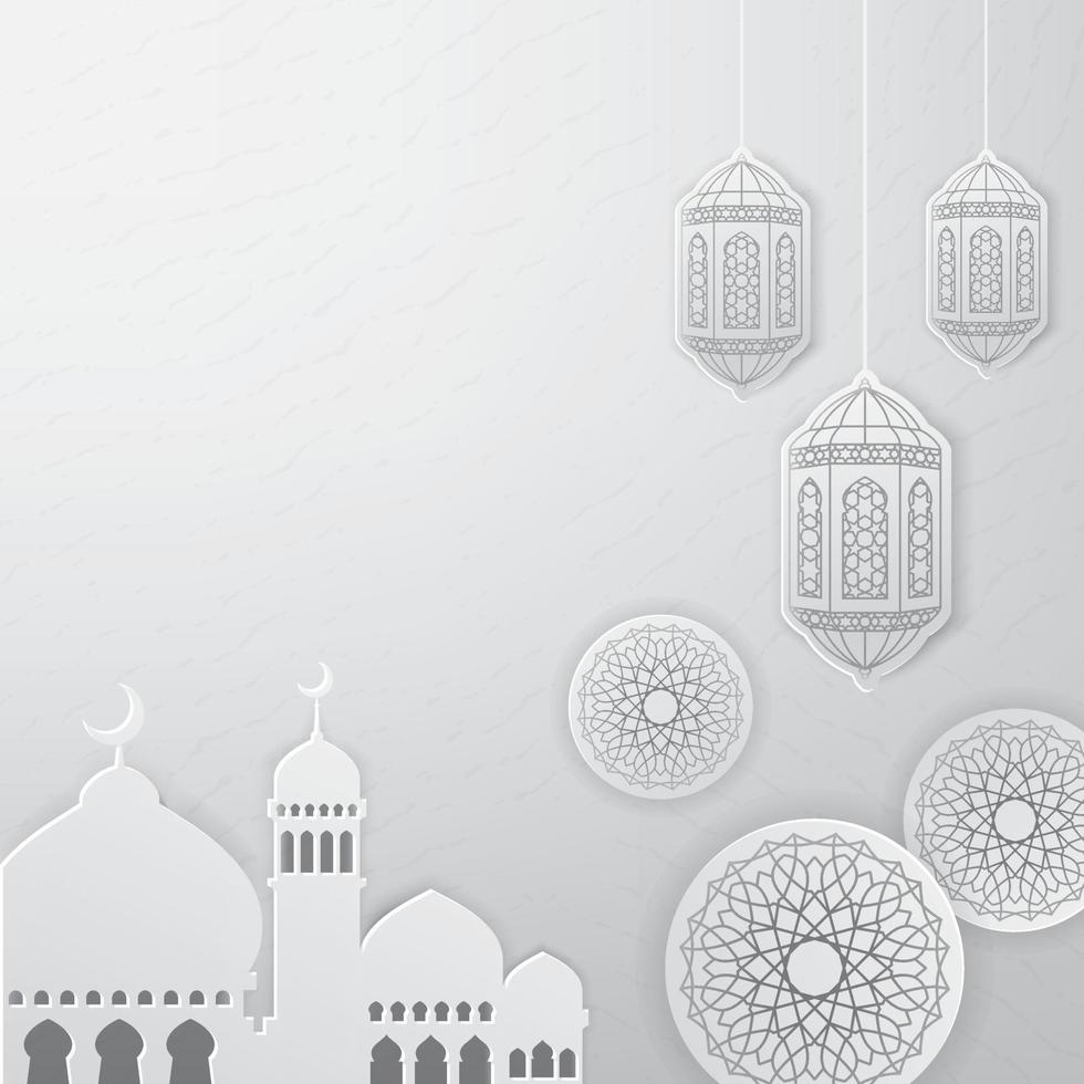 ramadan gratulationskort bakgrund vektor