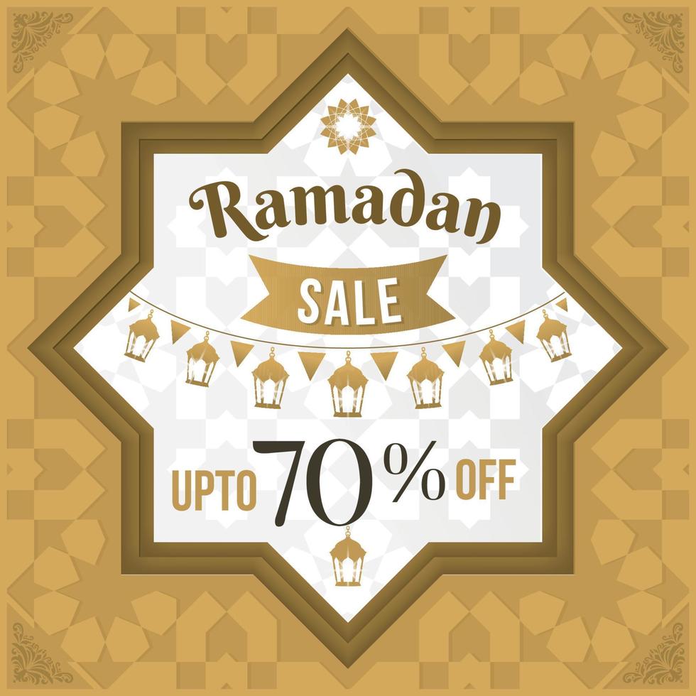 illustration av ramadan försäljning affisch eller försäljning banner bakgrund vektor