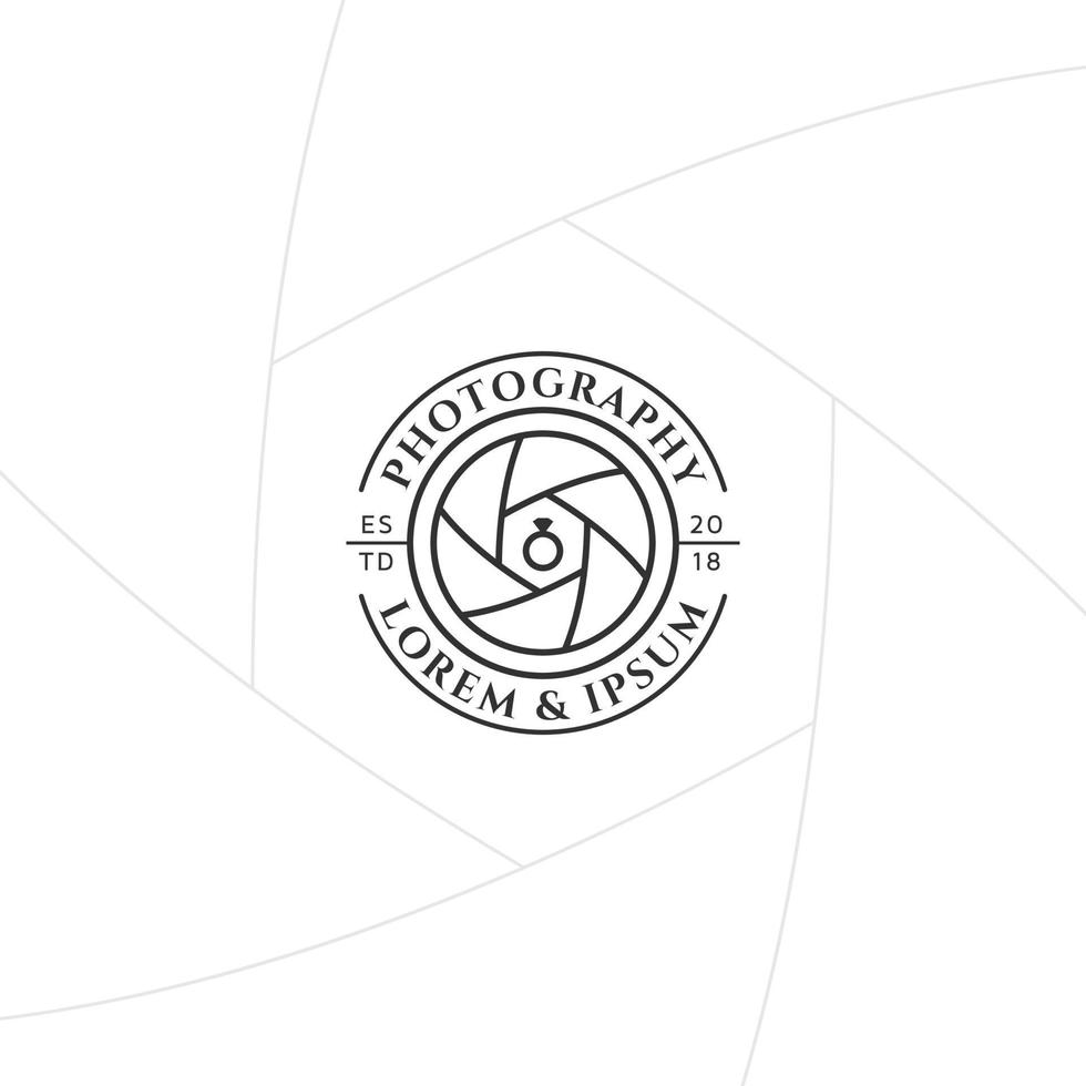 fotografi logotyp formgivningsmall vektor