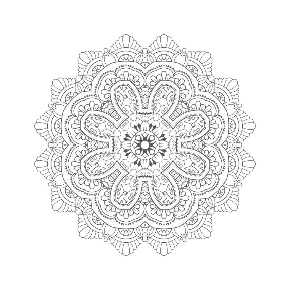 Mandala-Vektor für schönes Design vektor