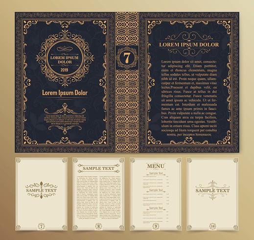 Vintage Buchlayout Download Kostenlos Vector Clipart Graphics Vektorgrafiken Und Design Vorlagen