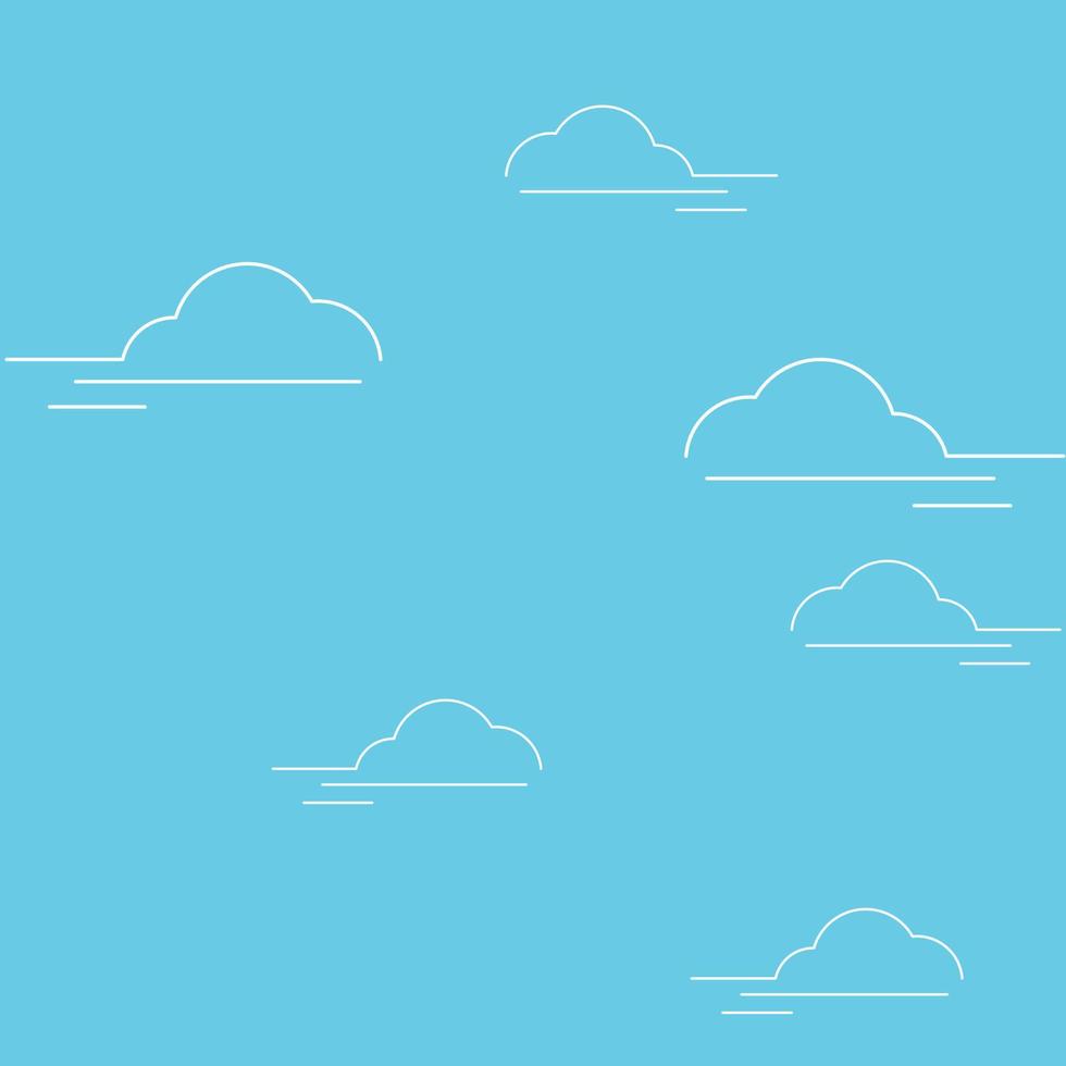 molnig blå bakgrund illustration vektor