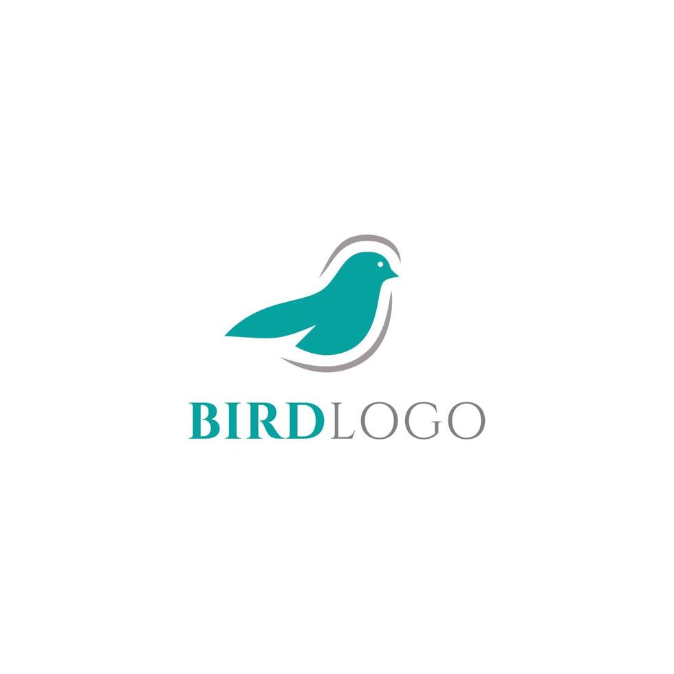 Vogel-Logo-Icon-Design-Vorlage vektor